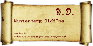 Winterberg Diána névjegykártya